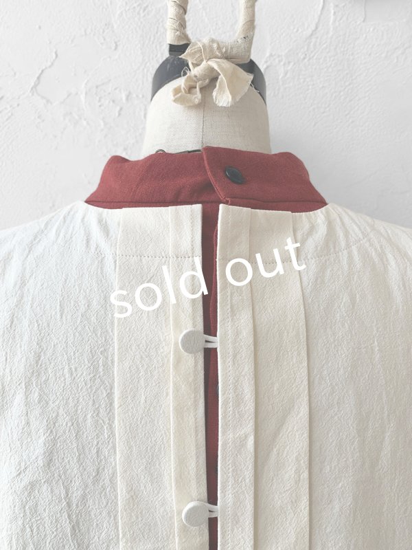画像6: 【30%OFF SALE】the last flower of the afternoon／薄氷の汀 vest・生成 (6)