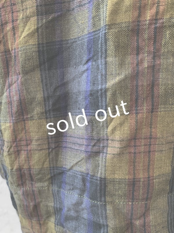 画像9: MARCHE' DE SOEUR／種蒔きポケットスカート・カーキチェック (9)