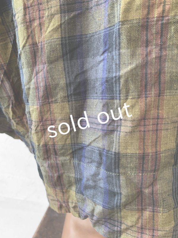 画像4: MARCHE' DE SOEUR／シンプルワンピース・カーキチェック (4)