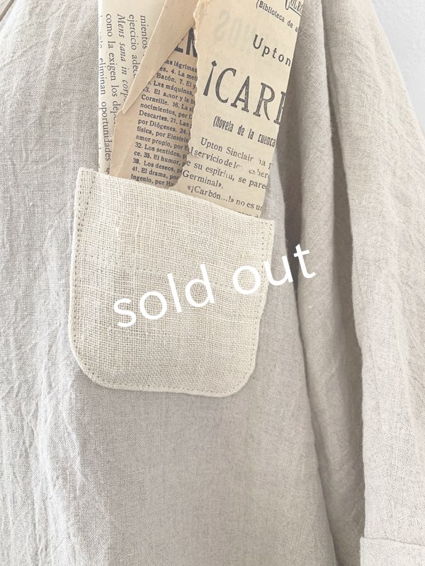 画像6: MARCHE' DE SOEUR／フードワンピース・生成り×オフ (6)