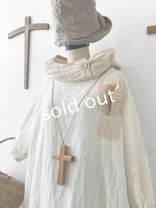 画像3: MARCHE' DE SOEUR／フードワンピース・オフ×ベージュ (3)