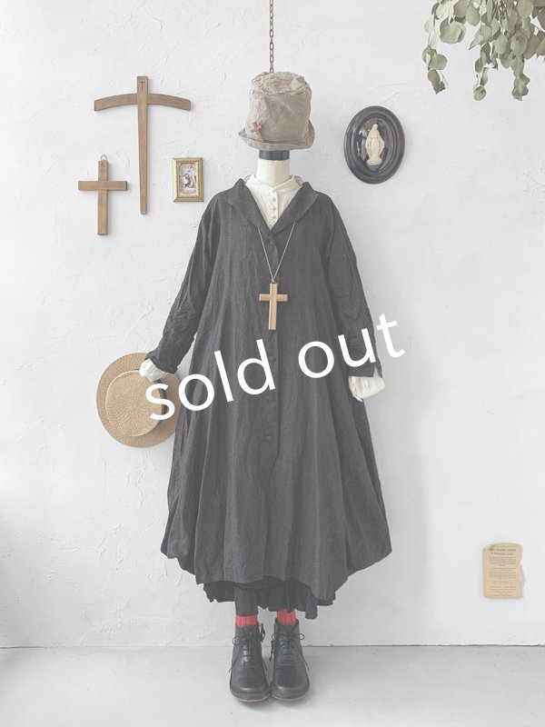 画像3: HALLELUJAH/Robe de Nomad 遊牧民のローブ・Charcoal black (3)