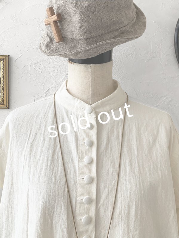 画像8: HALLELUJAH/Chemise Religieuse 修道女シャツ・Milky white  (8)