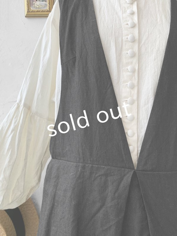 画像7: HALLELUJAH/Priest's Tablier 司祭のタブリエ・Charcoal black  (7)