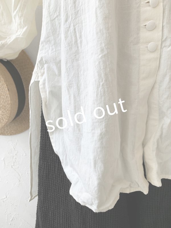 画像6: HALLELUJAH/Chemise Religieuse 修道女シャツ・Milky white  (6)