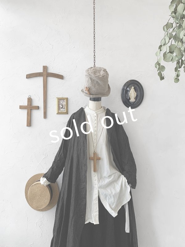 画像2: HALLELUJAH/Robe de Nomad 遊牧民のローブ・Charcoal black (2)