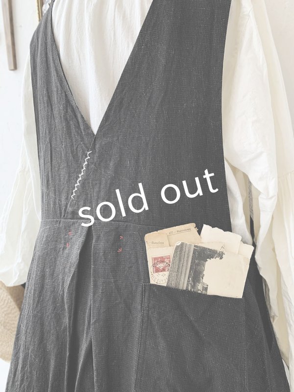 画像14: HALLELUJAH/Priest's Tablier 司祭のタブリエ・Charcoal black  (14)