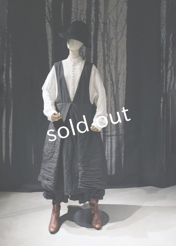 画像18: HALLELUJAH/Priest's Tablier 司祭のタブリエ・Charcoal black  (18)