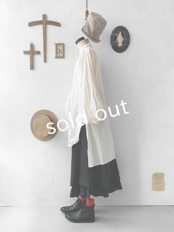 画像11: HALLELUJAH/Chemise Religieuse 修道女シャツ・Milky white  (11)