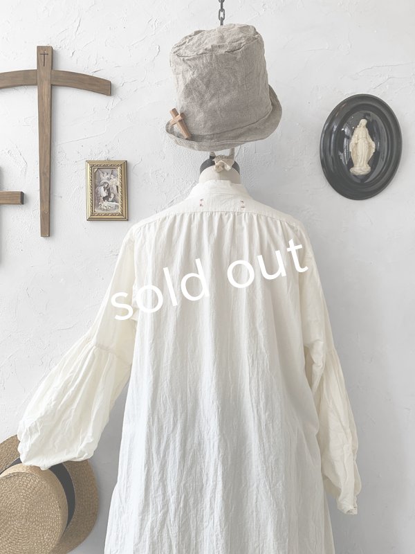 画像15: HALLELUJAH/Chemise Religieuse 修道女シャツ・Milky white  (15)