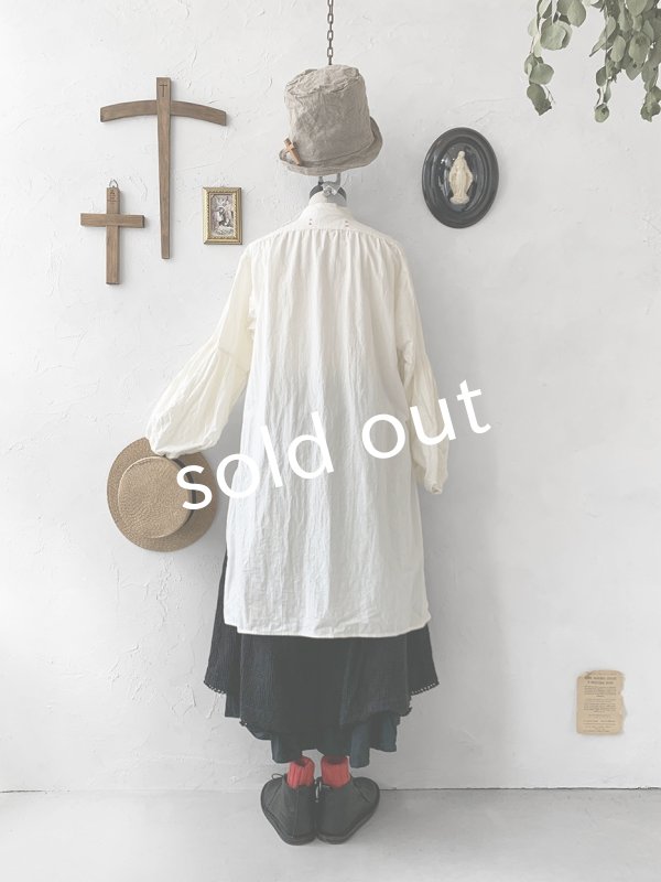 画像13: HALLELUJAH/Chemise Religieuse 修道女シャツ・Milky white  (13)