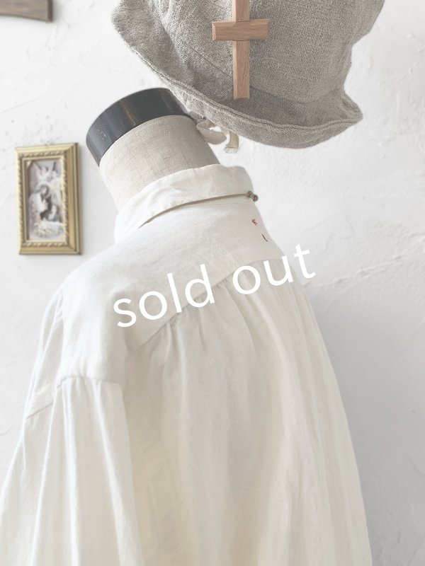 画像12: HALLELUJAH/Chemise Religieuse 修道女シャツ・Milky white  (12)