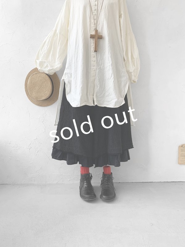 画像3: HALLELUJAH/Chemise Religieuse 修道女シャツ・Milky white  (3)