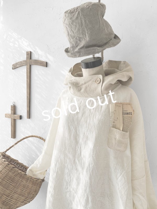 画像4: MARCHE' DE SOEUR／フードバルーンチュニック・オフ×クリーム (4)