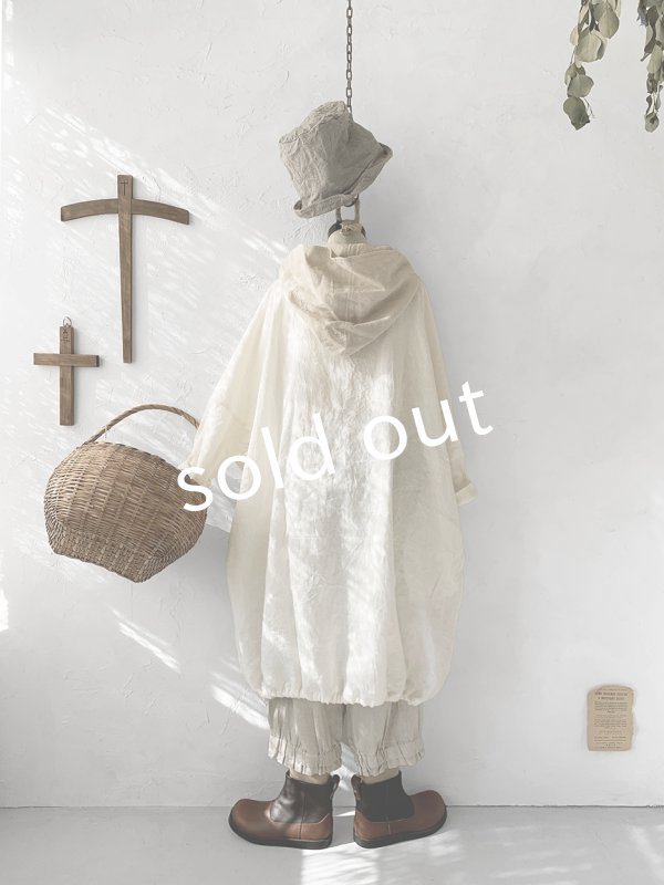 画像8: MARCHE' DE SOEUR／フードバルーンチュニック・オフ×クリーム (8)