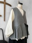 画像6: MAGALI /カシュクールジレ・アッシュグレー (6)