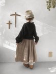 画像15: kosatofuku／肩ボタンのギャザーブラウス・黒 (15)
