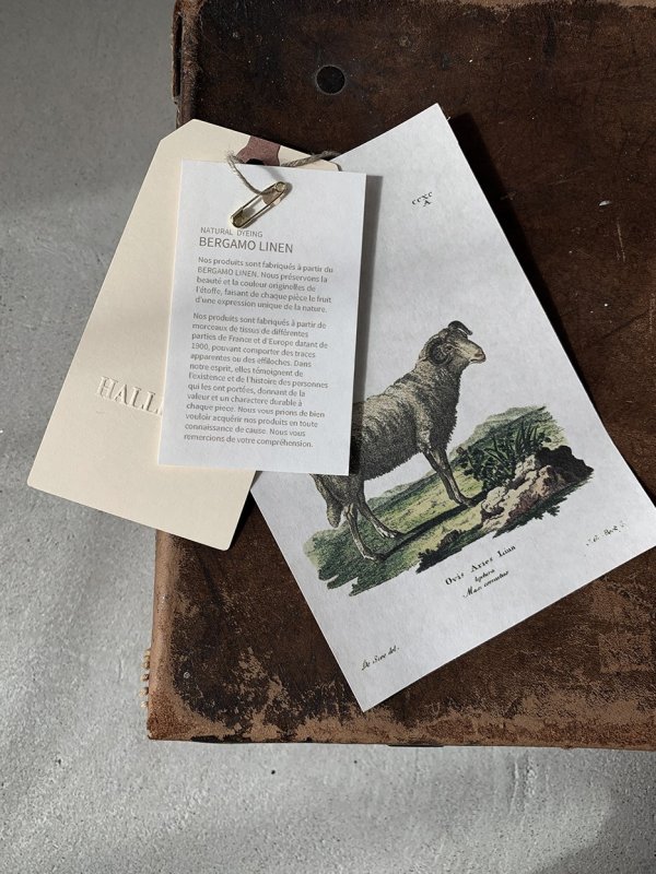 画像13: HALLELUJAH/1890's Bourgeron 羊飼いシャツワンピース・flax (13)