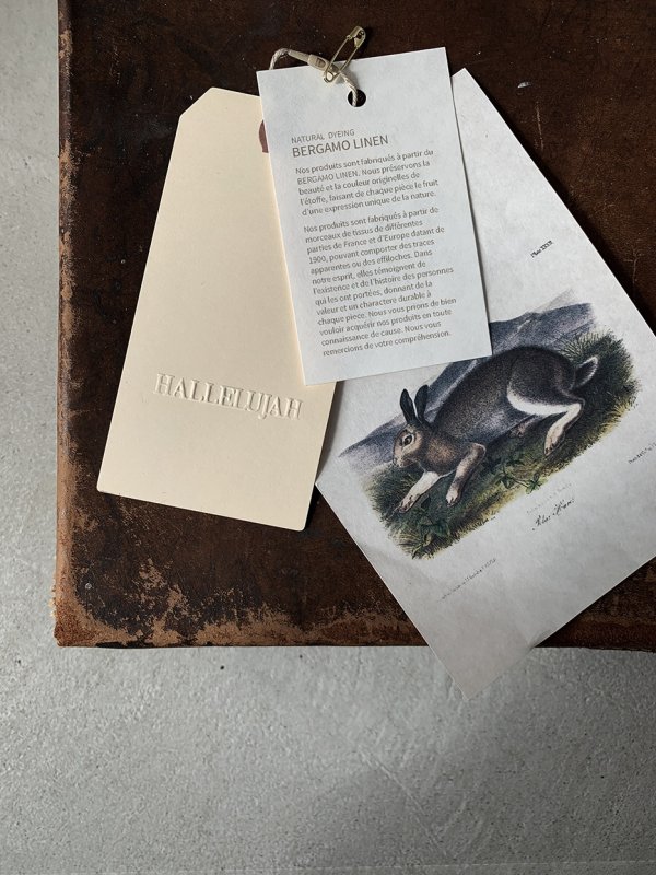 画像13: HALLELUJAH/1890's Bourgeron 羊飼いシャツワンピース・purple (13)