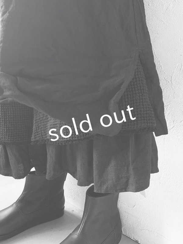 画像7: HALLELUJAH／1890's Bourgeron 羊飼いシャツワンピース・black (7)