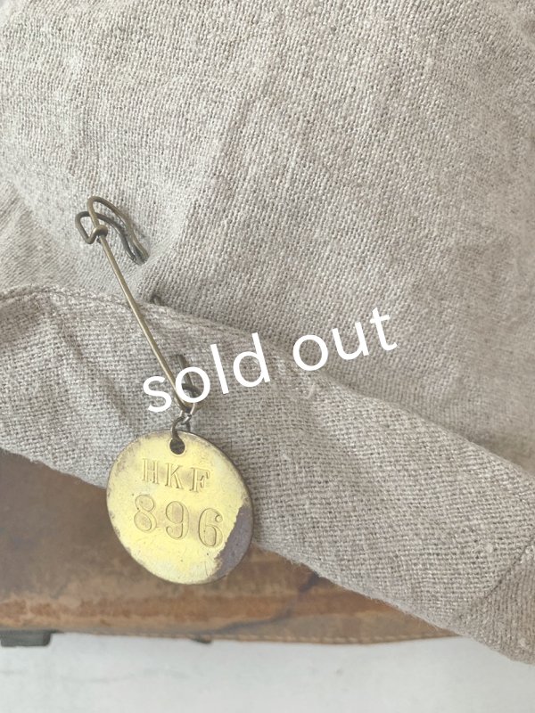 画像4: MARCHE' DE SOEUR／ヴィンテージタグ付きリトアニアリネンハット (4)