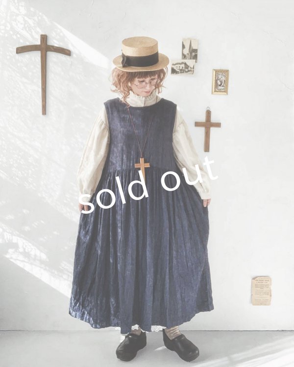 画像14: Avenue／後ろりぼんギャザーワンピース・デニム (14)