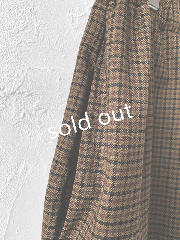 画像7: MARCHE' DE SOEUR／ブルジョンパンツ・ブラウンチェック (7)
