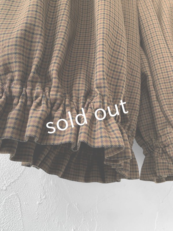 画像8: MARCHE' DE SOEUR／ブルジョンパンツ・ブラウンチェック (8)