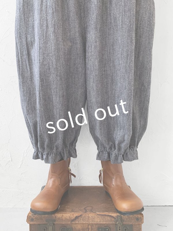 画像3: kosatofuku／フリルショルダーサロペット・デニム (3)