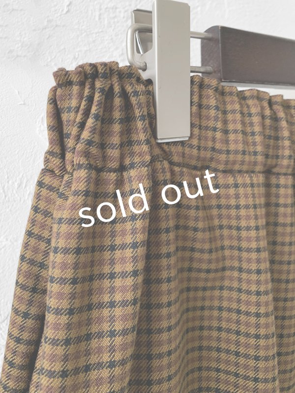 画像6: MARCHE' DE SOEUR／ブルジョンパンツ・ブラウンチェック (6)