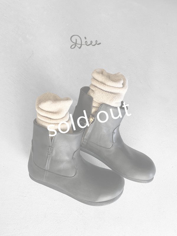 画像1: Diu／オブリークブーツ・ブラック (1)