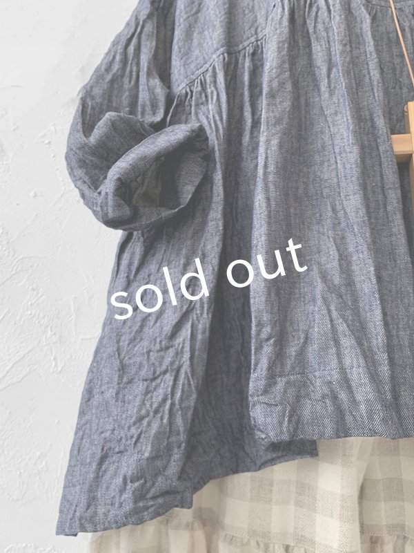 画像7: MARCHE' DE SOEUR／２wayギャザープルオーバー・デニム (7)