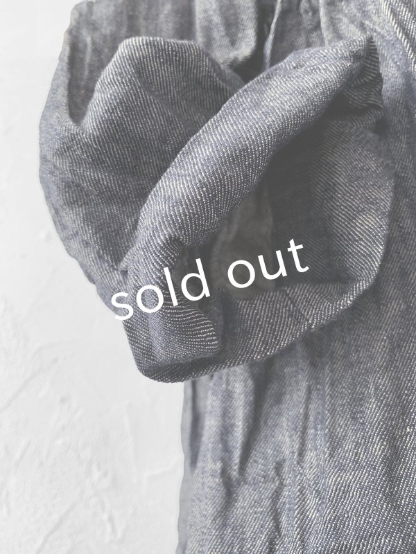 画像9: MARCHE' DE SOEUR／２wayギャザーワンピース・デニム (9)