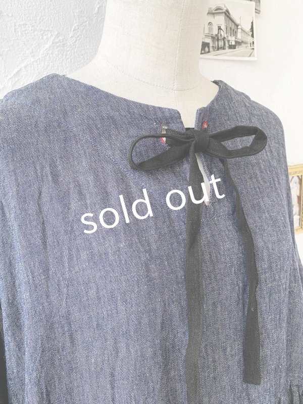 画像3: MARCHE' DE SOEUR／２wayギャザーワンピース・デニム (3)