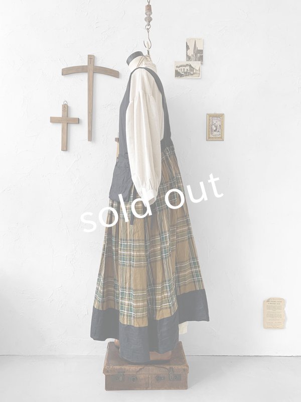 画像8: MARCHE' DE SOEUR／バッククロスワンピース・オータムチェック (8)