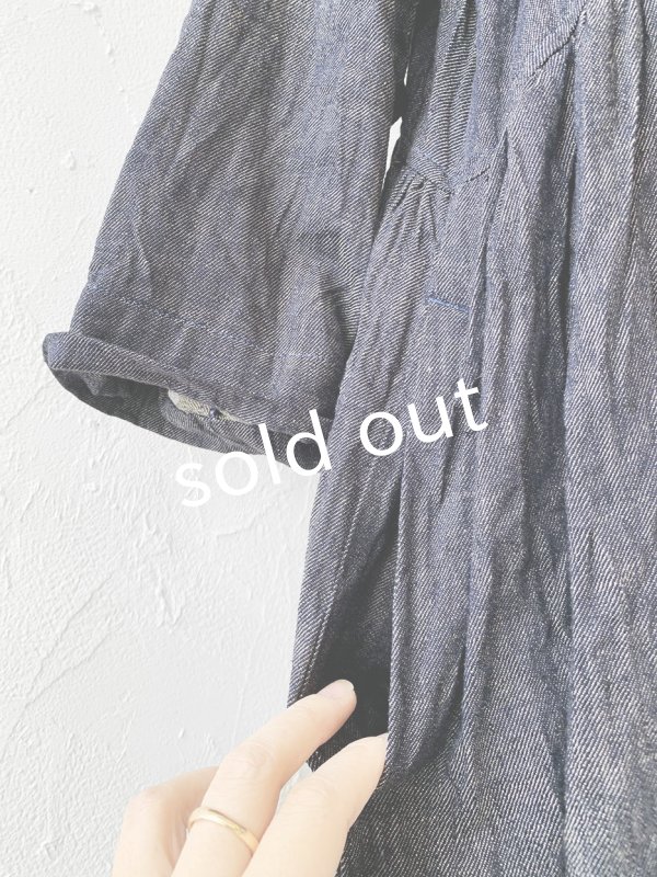 画像8: MARCHE' DE SOEUR／２wayギャザーワンピース・デニム (8)