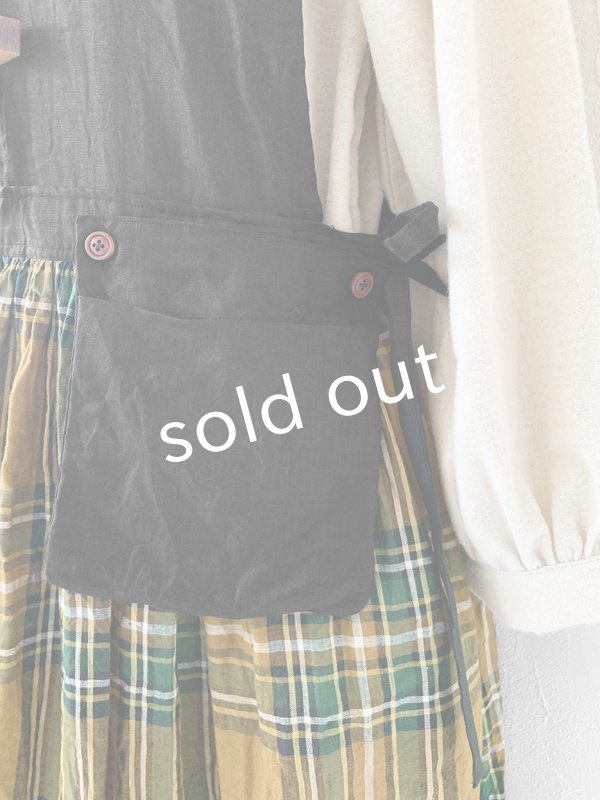 画像4: MARCHE' DE SOEUR／バッククロスワンピース・オータムチェック (4)