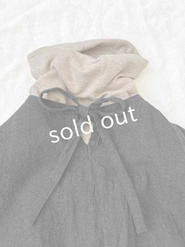 画像6: Avenue／ウールギャザーポンチョ・スミクロ (6)