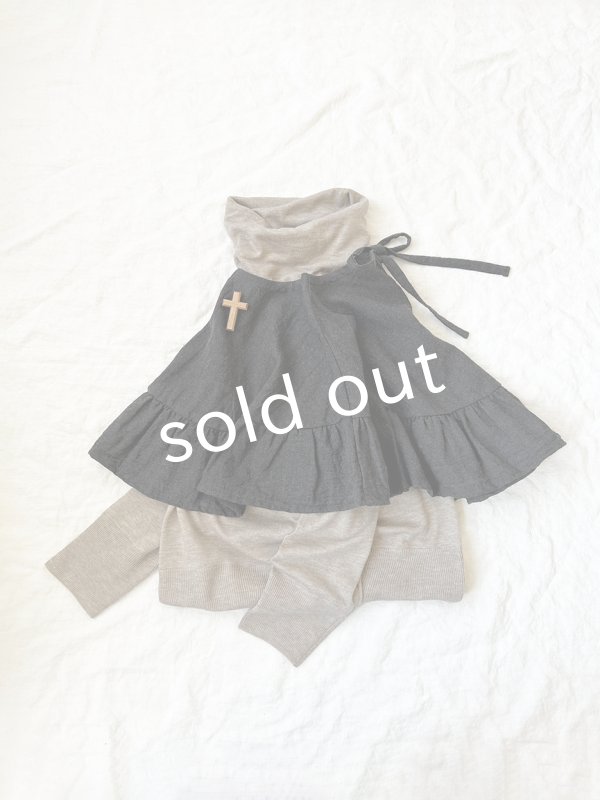 画像4: Avenue／ウールギャザーポンチョ・スミクロ (4)