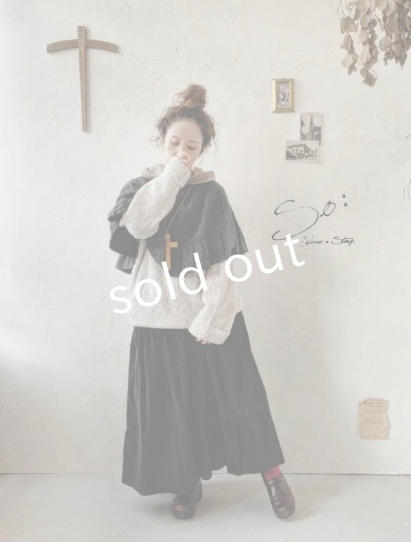 画像8: Avenue／ウールギャザーポンチョ・スミクロ (8)