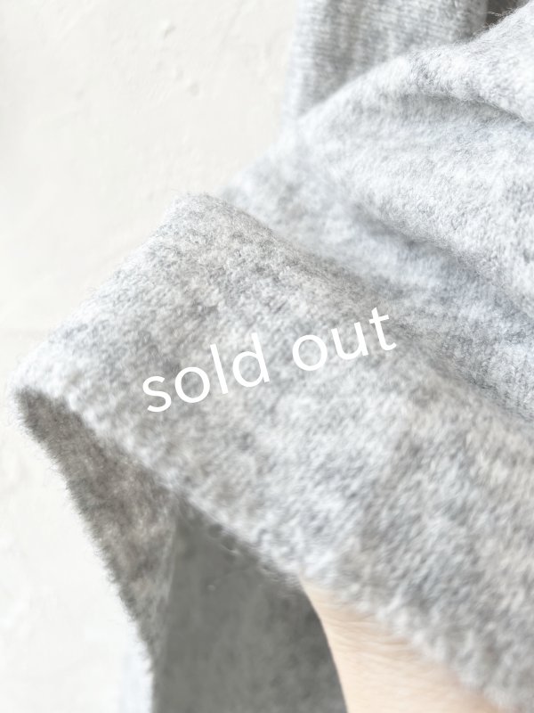 画像6: 【30%OFF】08mab/もちもちタートルニットポンチョ・グレー (6)
