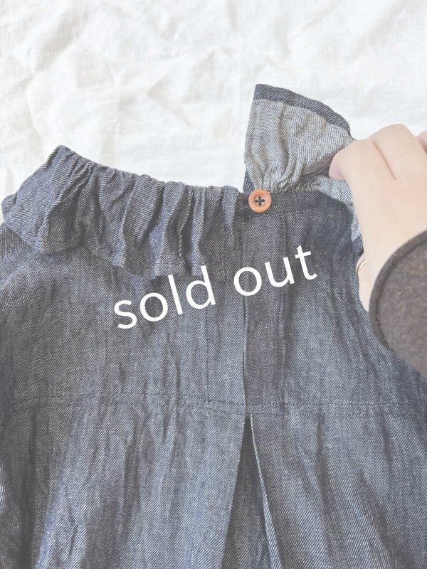 画像7: MARCHE' DE SOEUR／ラッフル襟のプルオーバー・デニム (7)