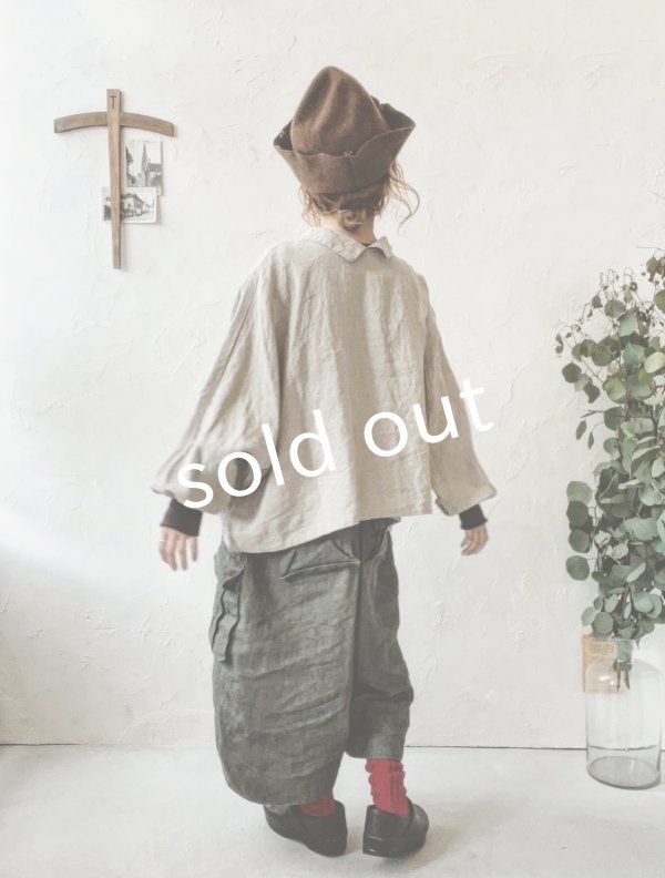 画像13: Libera&Capricciosa/2wayリネンブラウス・フラックス (13)