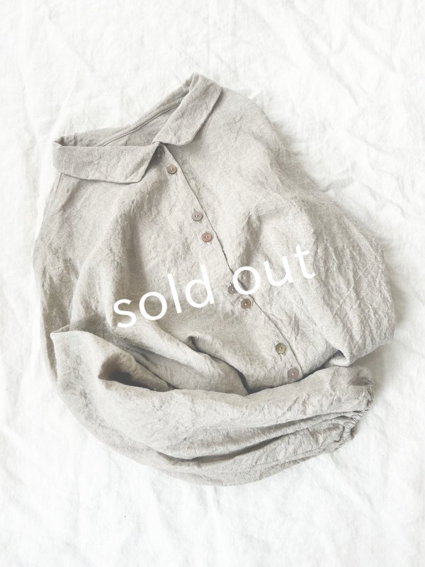 画像9: Libera&Capricciosa/2wayリネンブラウス・フラックス (9)