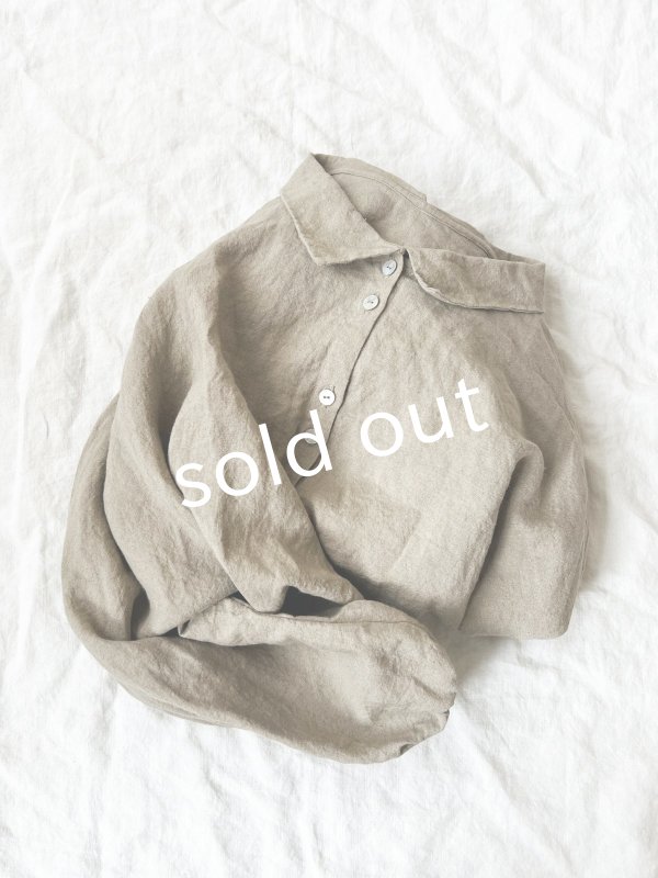 画像5: Libera&Capricciosa/2wayリネンブラウス・オリーブドラブ (5)