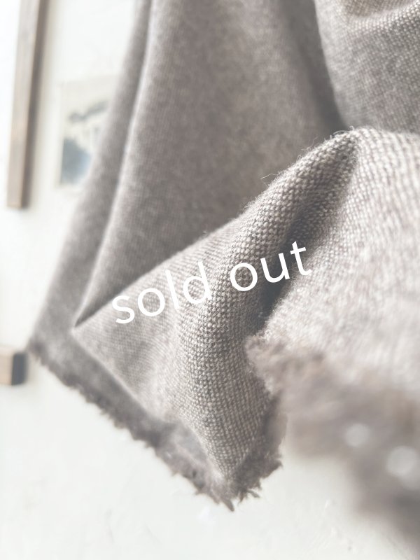 画像6: MARCHE' DE SOEUR／ウールツイードポンチョ・杢ブラウン (6)