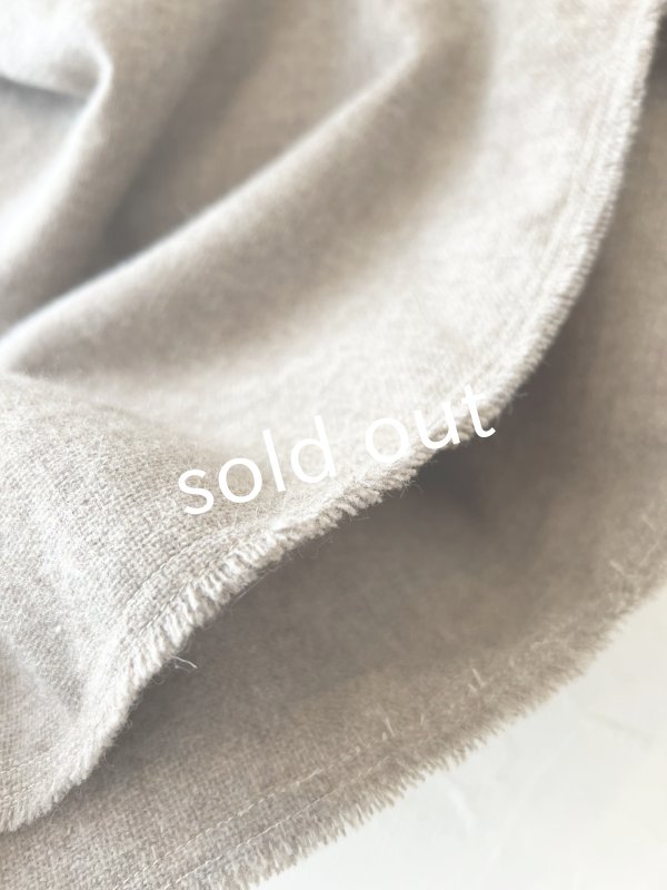 画像5: MARCHE' DE SOEUR／ウールツイードポンチョ・生成りベージュ (5)