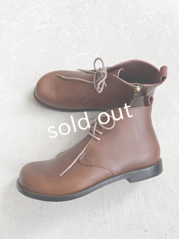 画像4: Diu/オブリークショートブーツ・ダークブラウン (4)