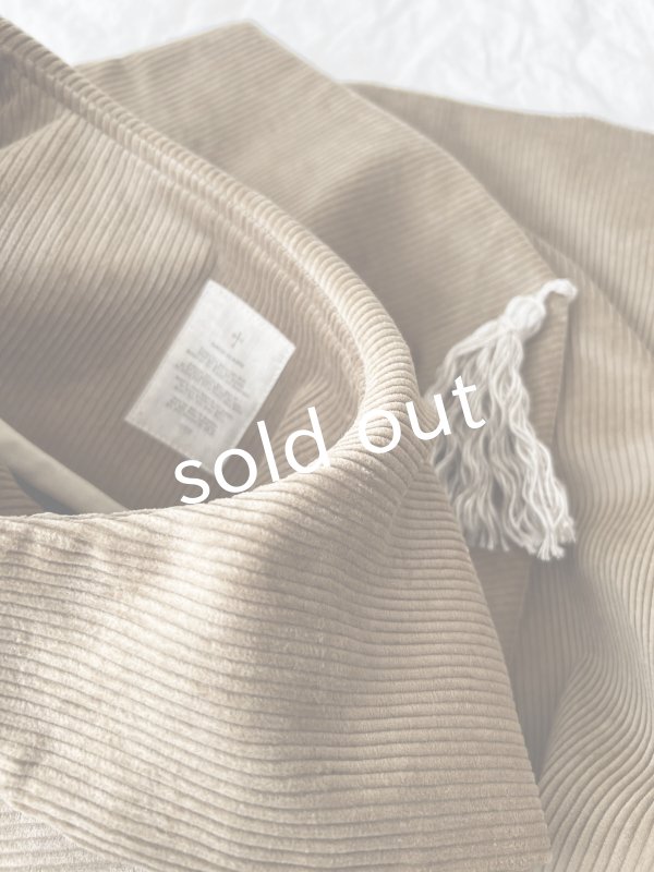 画像14: MARCHE' DE SOEUR／セーラ襟のタッセルちびコート・シナモンコーデュロイ (14)