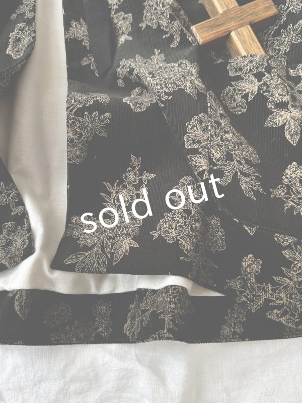 画像13: MARCHE' DE SOEUR／セーラ襟のタッセルちびコート・ボタニカルブラック (13)